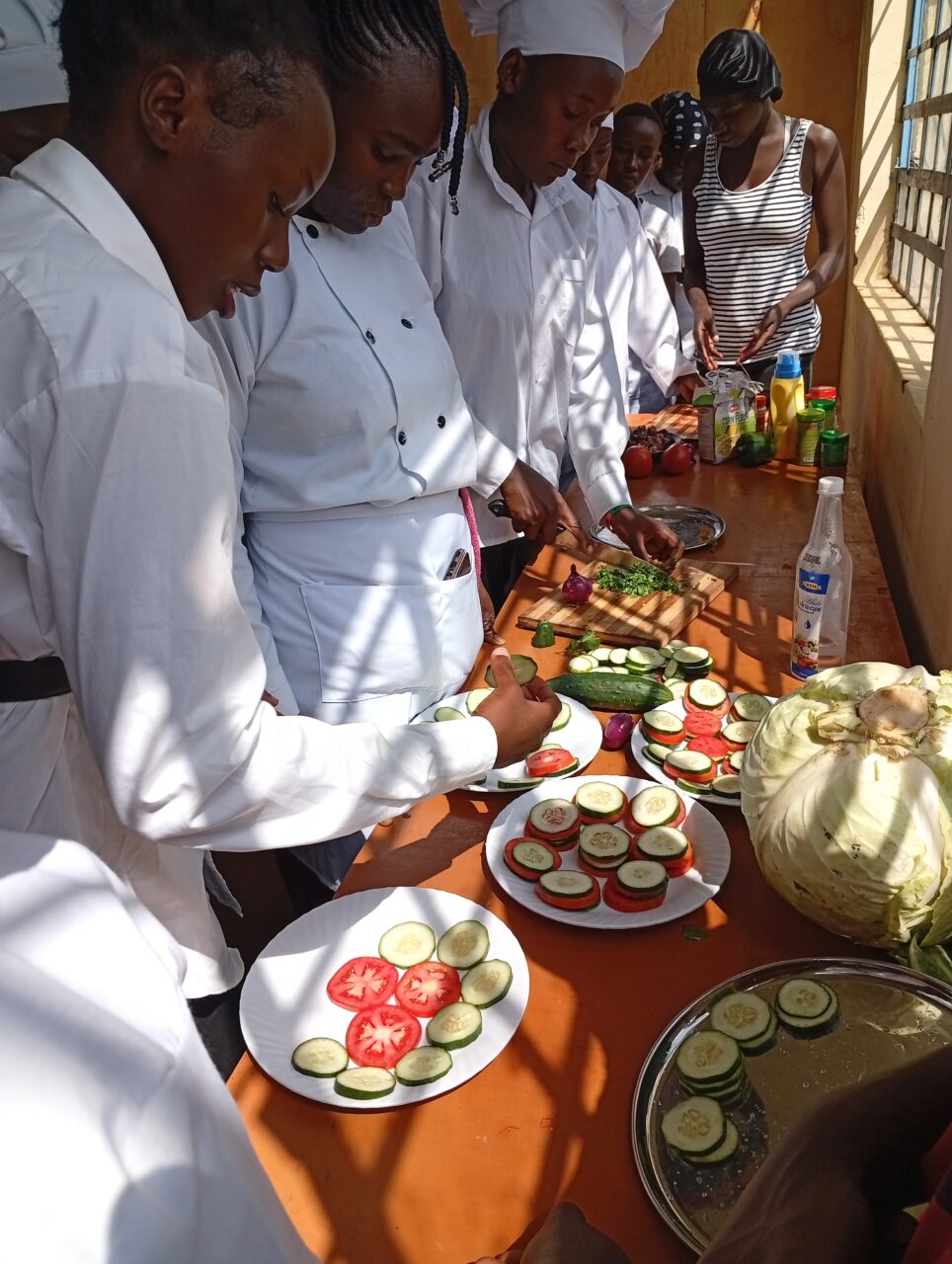 Ebukanga TVC trainees during practical hospitality training